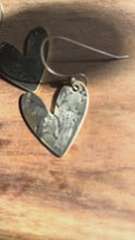 Load and play video in Gallery viewer, Wildflower heart earrings
