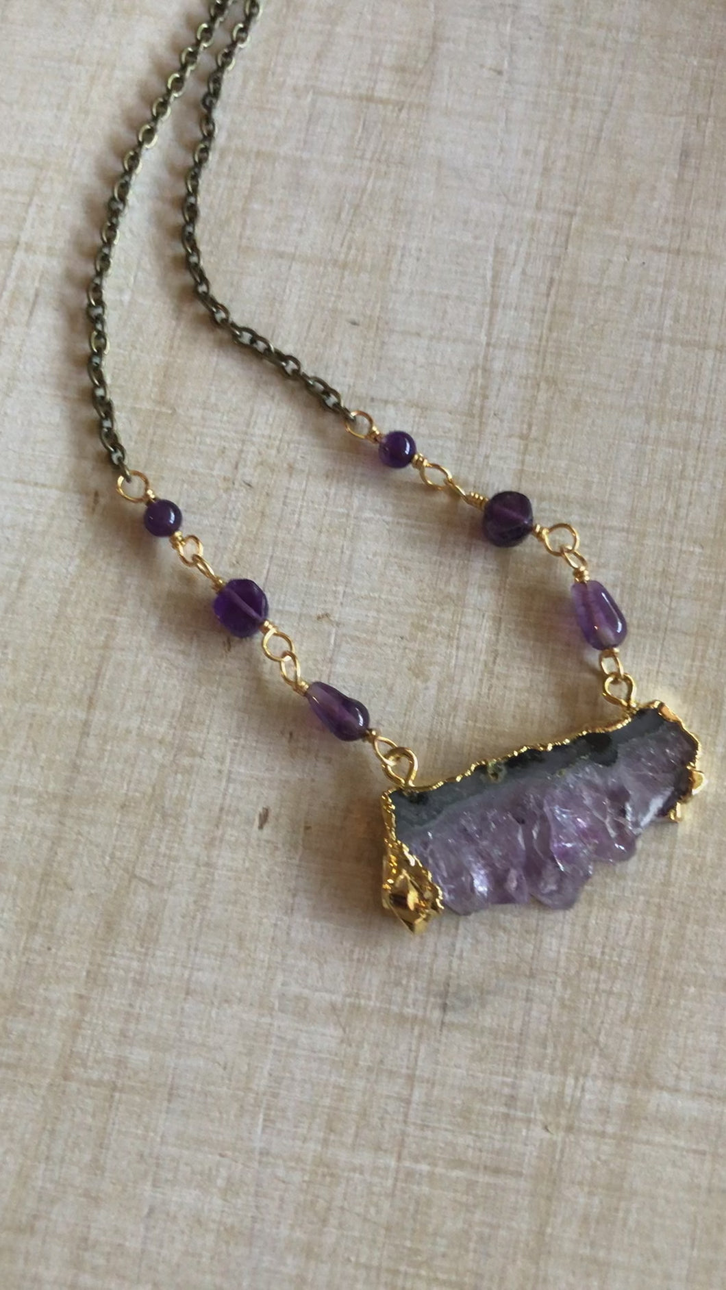 Amethyst necklace