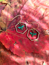 Load image into Gallery viewer, honey bee verde earrings
