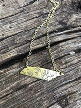 Load image into Gallery viewer, State of Tennessee gold wildflower necklace
