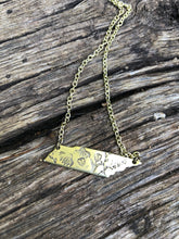 Load image into Gallery viewer, State of Tennessee gold wildflower necklace
